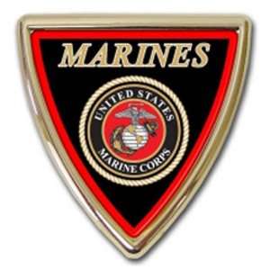  US Marine Seal Shield Chrome Auto Emblem Automotive