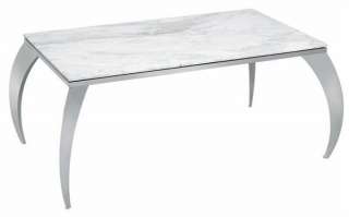 Turin marble stainles steel dining table contemporary  