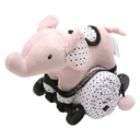   Piccolo Bambino Pull Toy with Baby Quilted Blanket  Pink Elephant