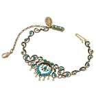 Michal Negrin Bracelet with Vintage Elements, Safety Chain, Beads 