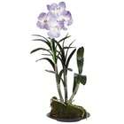   Natural Napolien Vanda w/Black Circle Dish Silk Flower Arrangement