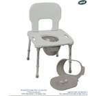 Eagle Health Bath One Shower and Commode Chair in Gray