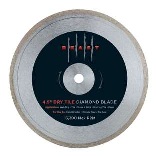Lackmond 45BETLD BEAST 4 1/2 inch x .060 inch Dry Cutting Diamond Til 