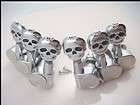   Chrome SEALED Guitar Tuning pegs Tuners / Skull Button Guitar parts