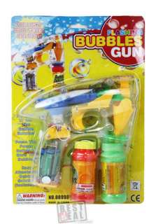 New Led Light Up Bubble Gun Blower W/ Batteries x48Pcs  