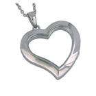 PicturesOnGold Sterling Silver Heart Glass Locket, Sterling Silver 