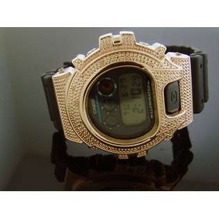 Casio G Shock 0.15CT Diamond Black Face Watch 6900 Rose Gold Casein 