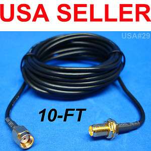 WiFi ANTENNA EXTENSION WIRELESS RP SMA CABLE US SELLER 886201601457 