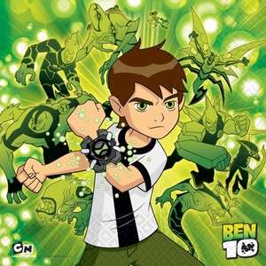 Ben 10 Birthday party, plates, napkins, banners, table covers, loot 