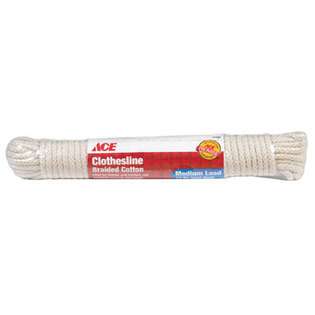 Ace Ace Eclipse Solid Braid Cotton Clothesline   Pack of 12 at  
