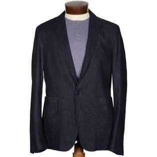 John Varvatos Mens Dark Denim Sport Coat 42R Jacket Sportcoat Indigo 