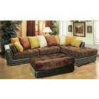 Best Quality 2 pc Sectional sofa with simulated leather base and 