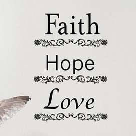 Faith Hope Love Doormat  Colormate For the Home Rugs Doormats 