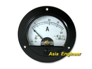 Round Analog AMP Panel Meter Current trensformer AC 20A  