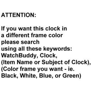  (Slate Blue Frame)  WatchBuddy For the Home Wall Decor Clocks