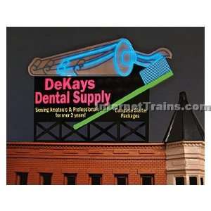   Large Animated Neon Billboard   DeKays Dental Supply Toys & Games