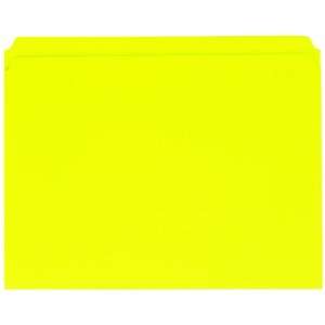   Tab, Yellow, Letter Size, 100 Folders Per Box (22910)