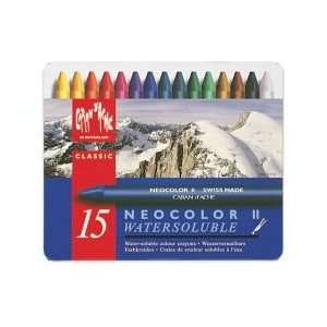    Neocolor II Crayons Set of 15   Assorted Colors Toys & Games