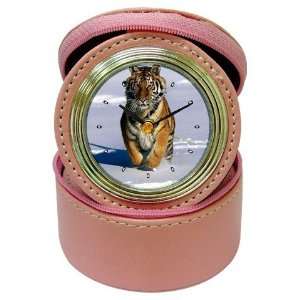  Siberian Tiger Jewelry Case Travel Clock