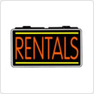 LED Neon Sign Rental Car Rentals 13 x 24 Simulated Neon Sign at 