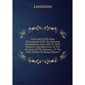  Civil Code Of The State Of Louisiana With The Statutory Amendments 