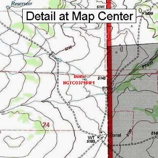  USGS Topographic Quadrangle Map   Delhi, Colorado (Folded 