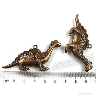 20x Vintage Bronze Animals Pendants Lot 64x31mm Alloy Charms 141109 