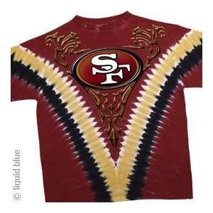 San Francisco 49ers Logo/V Dye T Shirt