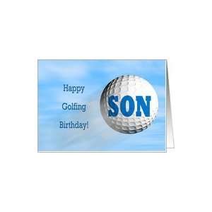  Golfing birthday card for son Card Toys & Games