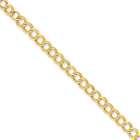 JewelryWeb 14k 5.7mm Double Link Chain Necklace   20 Inch