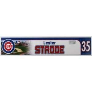 #35 Chicago Cubs 2010 Game Used Locker Room Nameplate   Game Used 