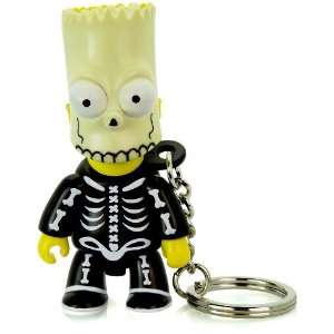 Bart Bone Skeleton Mask  The Simpsons / Toy2r Qee Crossover Keychain 