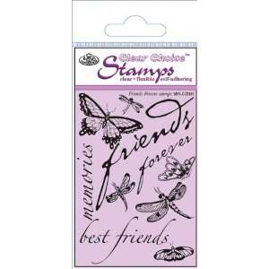   Mini Clear Choice Stamps Friends Forev   621484 Patio, Lawn & Garden