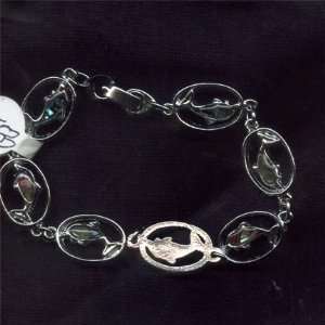  Mother of Pearl and Silver Bracelet 