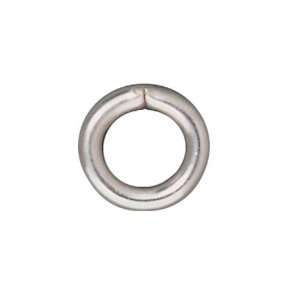  Rhodium Plated Pewter Open Jump Rings 8mm 14 Gauge (50 