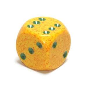  Speckled 36mm d6 Lotus Pipped Dice Toys & Games