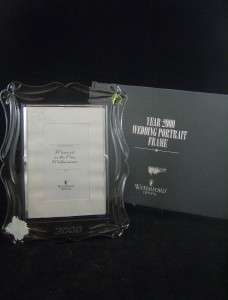 WATERFORD Crystal WEDDING PORTRAIT PICTURE FRAME w/ BOX  