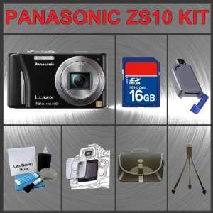  Panasonic Lumix DMC ZS10 Digital Camera Huge Accessories 