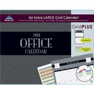    Office Grid Plus 2011 Wall Calendar 14 X 11