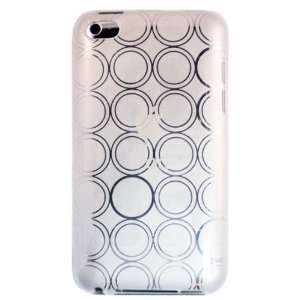  White Circle Pattern Gel Case for Apple iPod Touch 4th Gen 