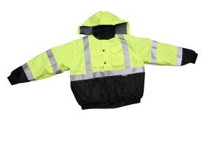 Safety Jacket, Waterproof, Class 3 *w/ Fleece Liner  