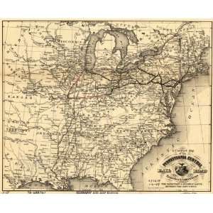    1854 A correct map of Pennsylvania Central Railroad