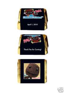 30 LITTLE BIG PLANET Birthday Party NUGGET LABELS  