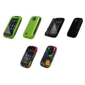   Snap on Case Covers (Neon Green, Black, Paint Splatter) Electronics