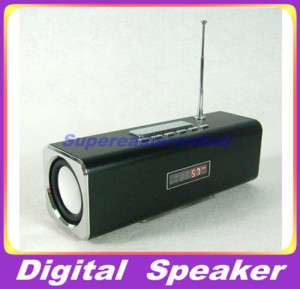 Stereo Portable USB Micro SD Card Reader Speaker + FM  