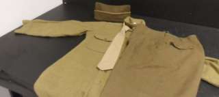WWII US ARMY SOLDIER UNIFORM PANTS SHIRT HAT ORIGINAL  