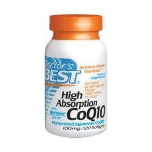  High Absorption CoQ10 (100 mg) 120 Softgels   Doctors 