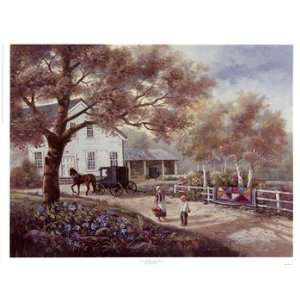 Amish Country Home Poster by Carl Valente (17.00 x 13.00)
