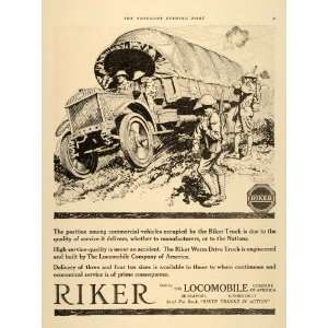   Locomobile Bridgeport Military WWI   Original Print Ad