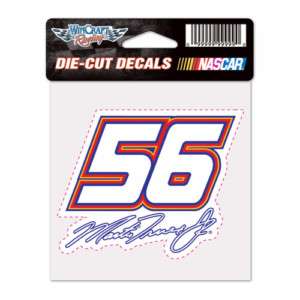 MARTIN TRUEX JR #56 NASCAR 4X4 DIECUT COLOR DECAL2011  